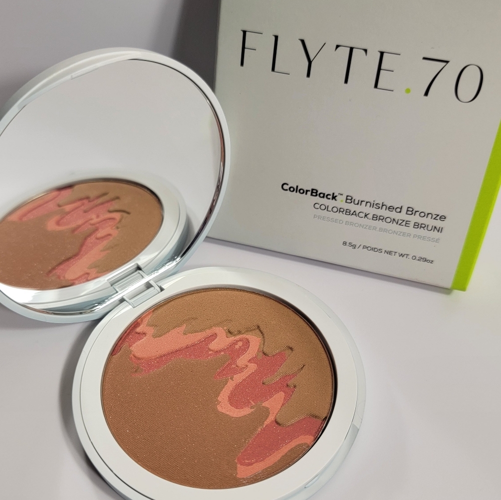 Flyte 70 Color Back Burnished Bronze Facial Blush Powder makeup beauty new